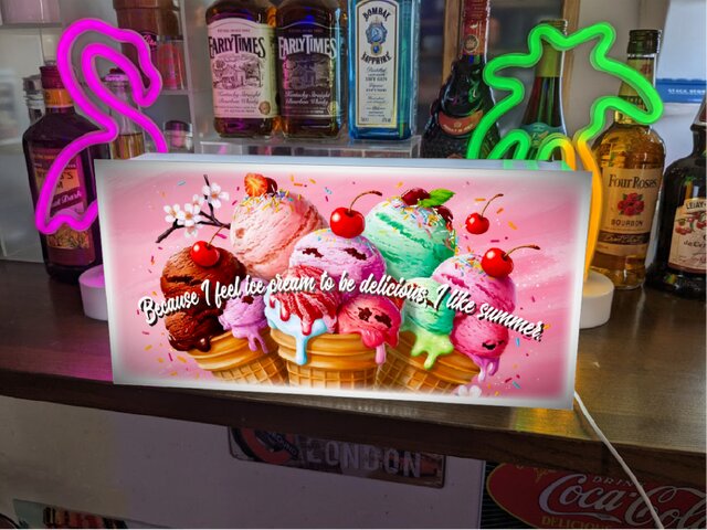 アイスクリームキャラクター インテリア壁掛け看板 1723421481.jpg?1667612687