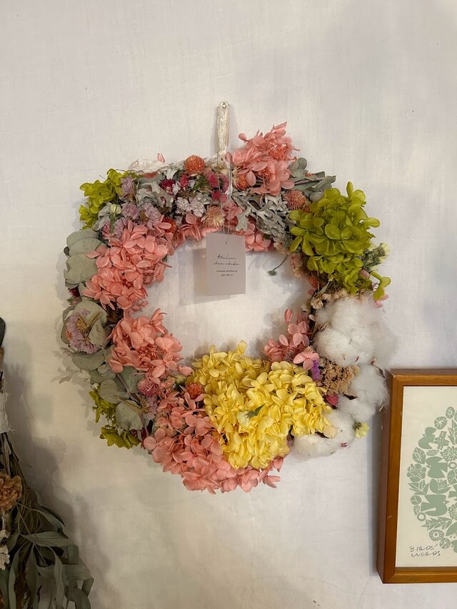 花爛漫（はならんまん）2wayリバーシブル　フラワーリース　Flower wreathe