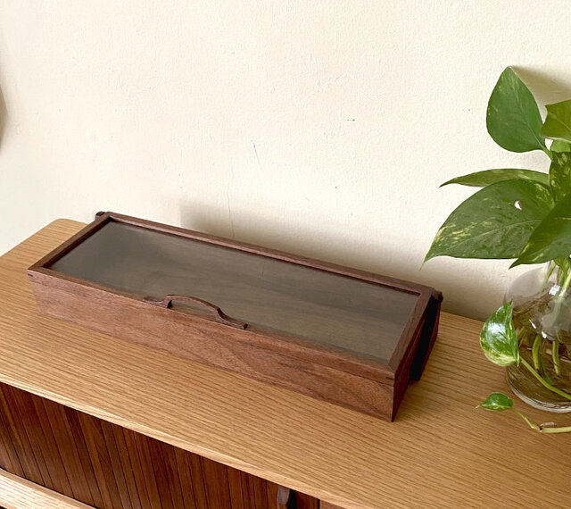 ガラスケース <ウォールナット> | iichi 日々の暮らしを心地よくする