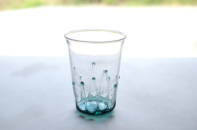 雫のグラス(瀬戸内ブルー) | iichi 日々の暮らしを心地よくする