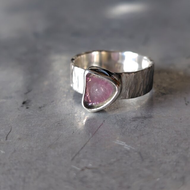 ウォーターメロントルマリンシルバーリング#13.5