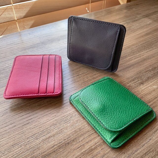 《小銭 ＆ カード》ミニマルレザーウォレット（リネア・ヴァスカ・ボックス）ミニ財布