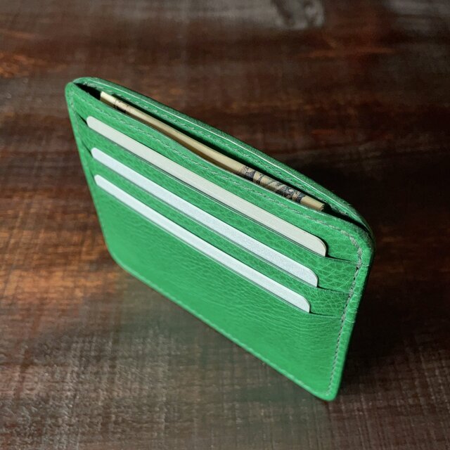 小銭 ＆ カード》ミニマルレザーウォレット（リネア・ヴァスカ