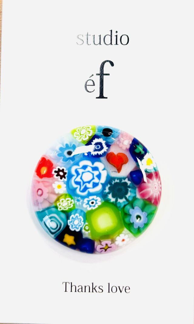 ガラス細工【ゴルフマーカー・髪飾り・ヘアゴム】1月：睦月:むつき