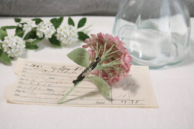 布花 小さな紫陽花ブローチ 1220 | iichi 日々の暮らしを