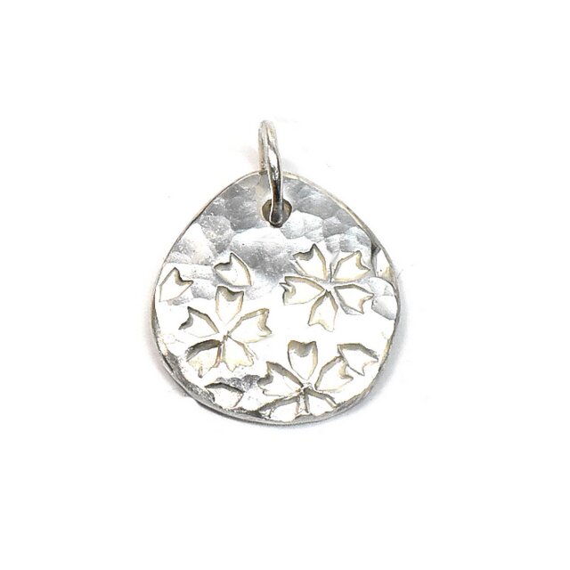 桜 桜の花びら シルバー ペンダントトップ No-01