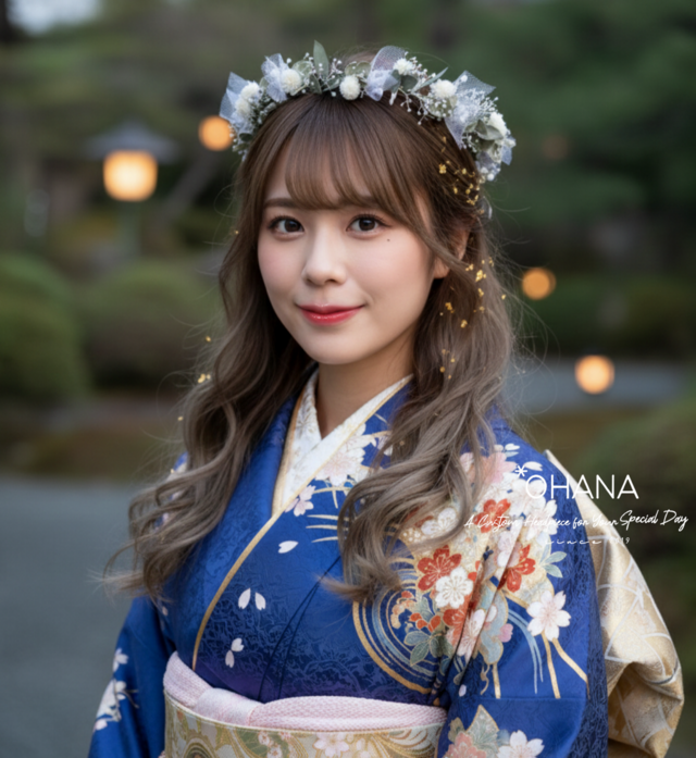 花かんむり 花冠 成人式 結婚式 卒業式 袴 振袖 和装 髪飾り 七五三