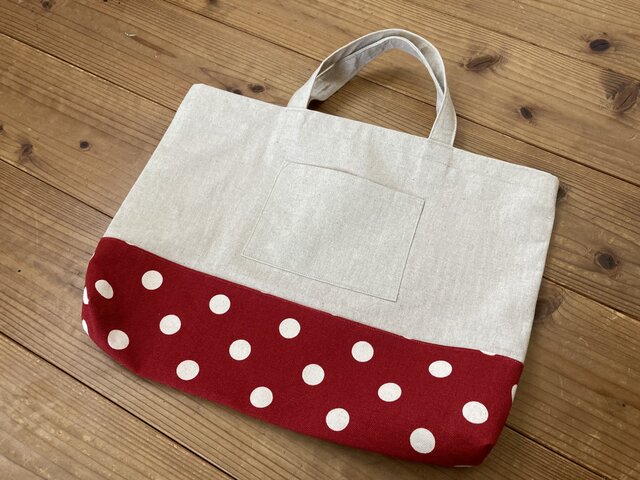 うさぎ通園バッグ（レッスンバッグ）赤ドット（送料無料) | iichi 日々