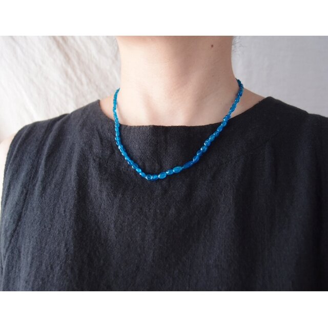 【SV】Apatite Necklace／アパタイト ネックレス （deep color）