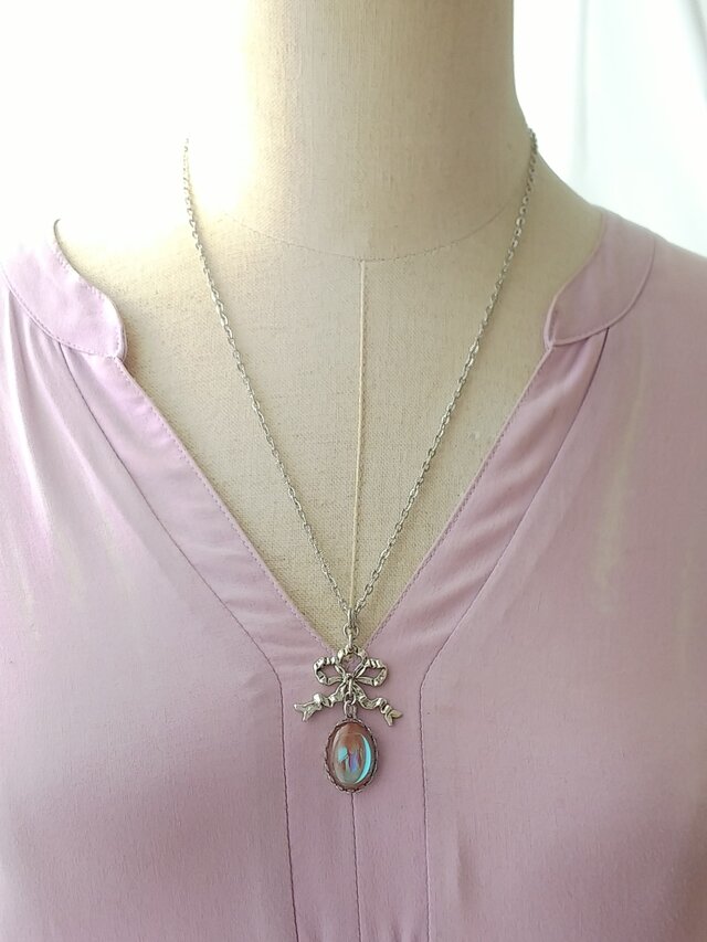 ヴィンテージ サフィレット（18×13㎜）Silverリボンクラシカル
