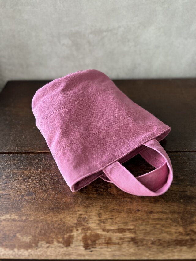 OVALTOTE - stripe -Ⅰ(M)  / peach × peach