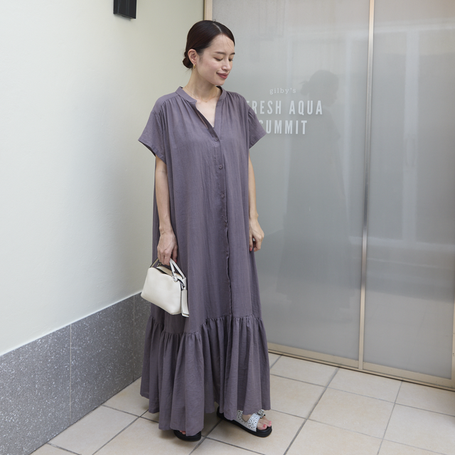 Aライン ワンピース レトロ ミディ丈 ベルベット スリム 長袖 ワンピース 長袖 襟付き Aライン ウエストマーク 膝下丈 ひざ下