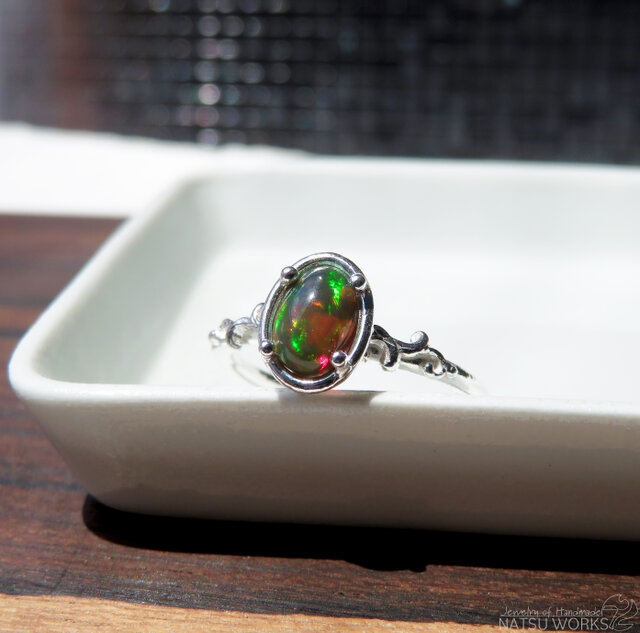 ブラックオパール リング / Ethiopian Black Opal Ring 3 | iichi 日々