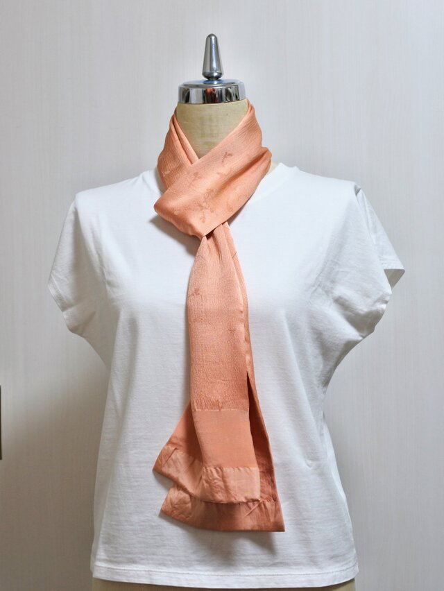 着物リメイク 帯揚げで作ったストール | iichi 日々の暮らしを心地よく