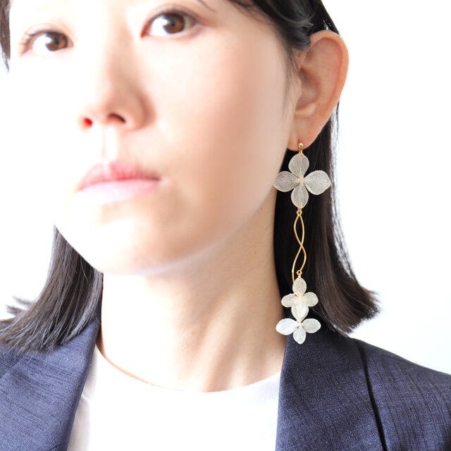 chandelier -curvy-  ピアス・イヤリング(#1154・#1155)