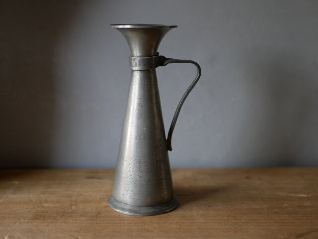 ピューター製 一輪挿し フランスアンティーク RATP 記念品 ブロカント