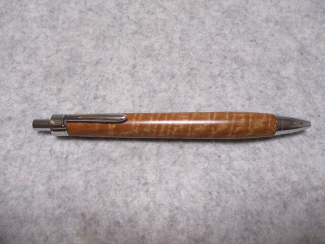 工房智 神代沙沈金絲楠木 玉杢 ボールペン 沙沈金絲楠木 縮み杢 中国産銘木 ガラスコート仕上げ 木軸