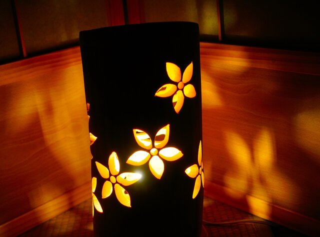 ◆全面彫◆竹灯り・竹あかり・竹灯籠　 ～～ 癒しの灯り ★秋桜畑★～～ 07a8564b3723d031b53ee068132e6e