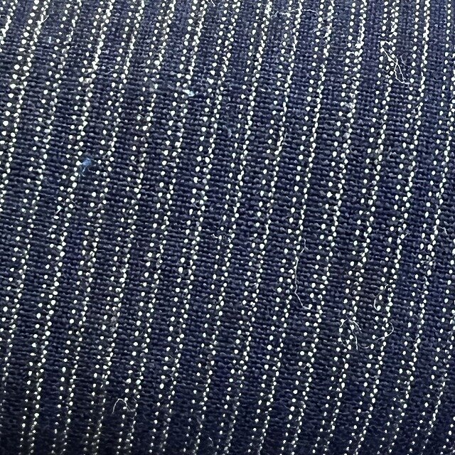 sm0032a　縞文様 木綿 ハギレ   1000cm   / 古布 古裂 藍染 かすり