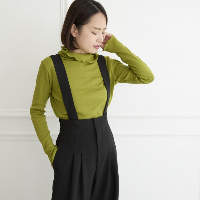 3サイズ】着回し抜群 肩紐を取り外せる 2Way 大人女子なハイウエスト