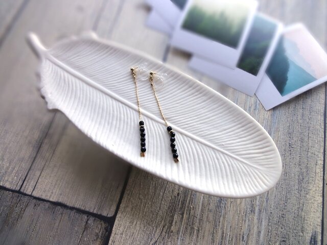 天然石☆極上大粒ミントエメラルド×極上ダイヤモンドクォーツのピアス14kgf 天然石☆極上大粒ミントエメラルド×極上ダイヤモンドクォーツの