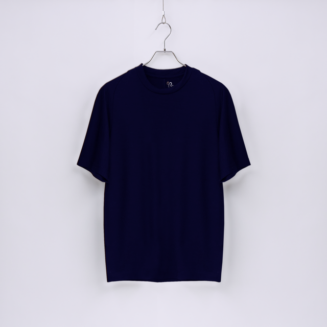 【ユニセックス】C FLEX　メリノウールTシャツ　(901 ダークネイビー　Lサイズ)