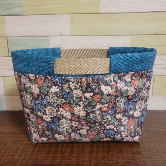 ポケットバッグ　青