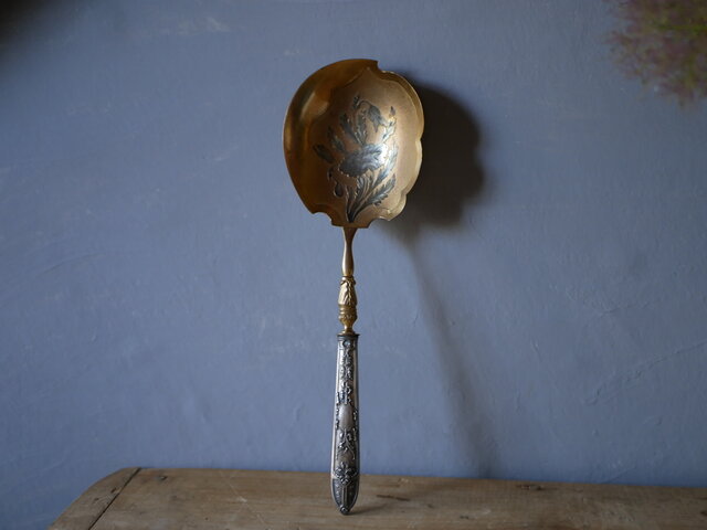 ミネルヴァ刻印 サービングスプーン フランスアンティーク