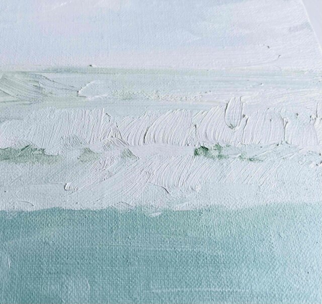 原画「思い出すのに丁度良い海」サムホール・油彩画 原画「思い出すのに丁度良い海 2」サムホール・油彩画 | iichi