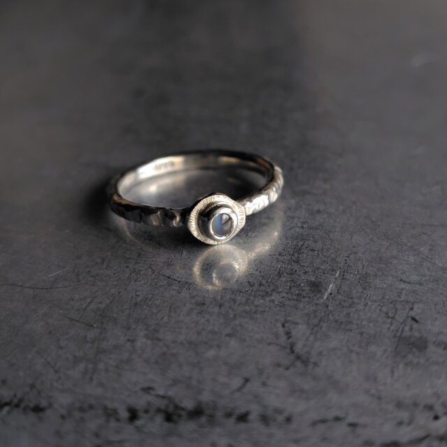 アレキサンドライトキャッツアイシルバーリング#9.5