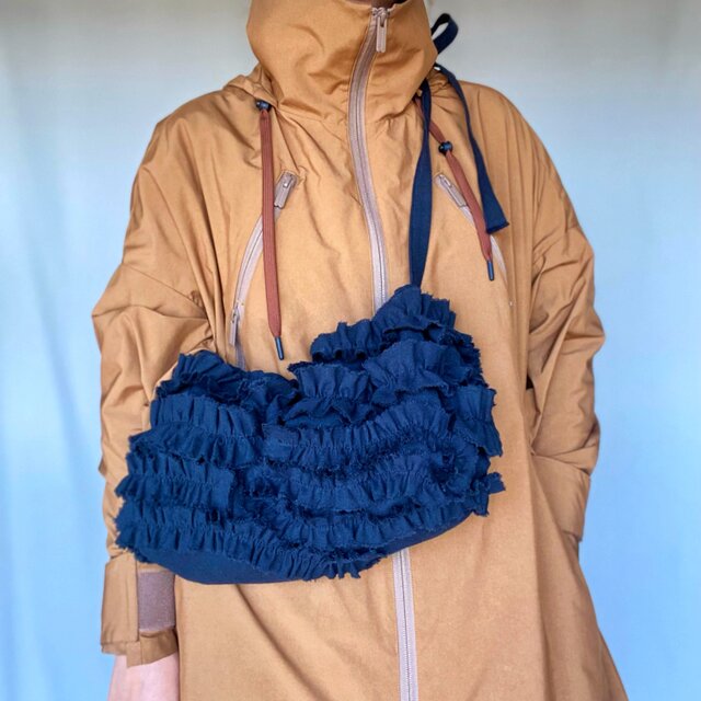 shirring bag (black)