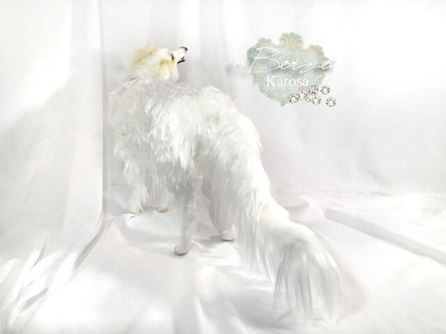 【 羊毛フェルト ボルゾイ 】 犬 ドールハウス 1/6 置物 it-66630ada99151-1200.jpg