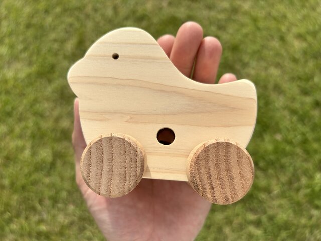 木のおもちゃ コロコロどうぶつ ヒヨコ | iichi 日々の暮らしを