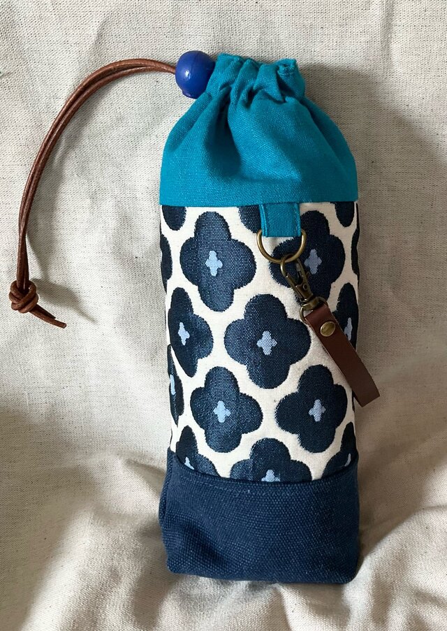 フランス生地　花柄　ペットボトルカバー　保冷　