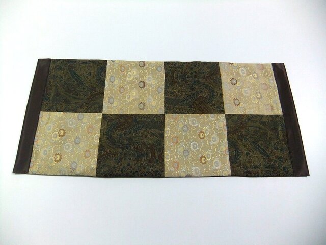 16)1952】27×60.5・和風テーブルセンター/古典柄/帯リメイク