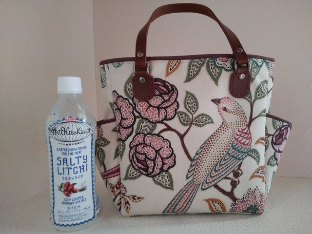 生地を楽しむサイドポケットバッグS-2（イギリスインテリア  