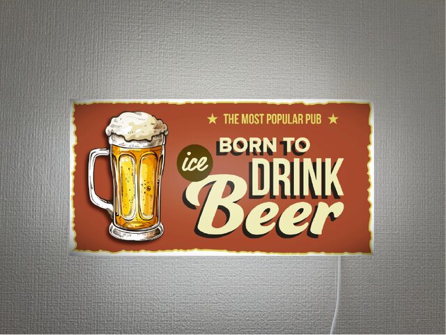 Lサイズ】BEER ビール 生ビール ジョッキ パブ スナック カフェ バー