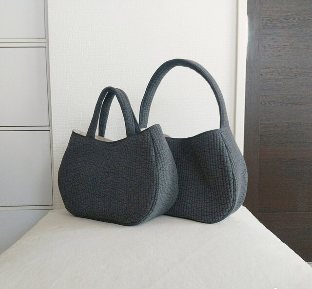 ねこ様 オーダーサイズバッグ ダークグレー ヌビバッグ ねこ様