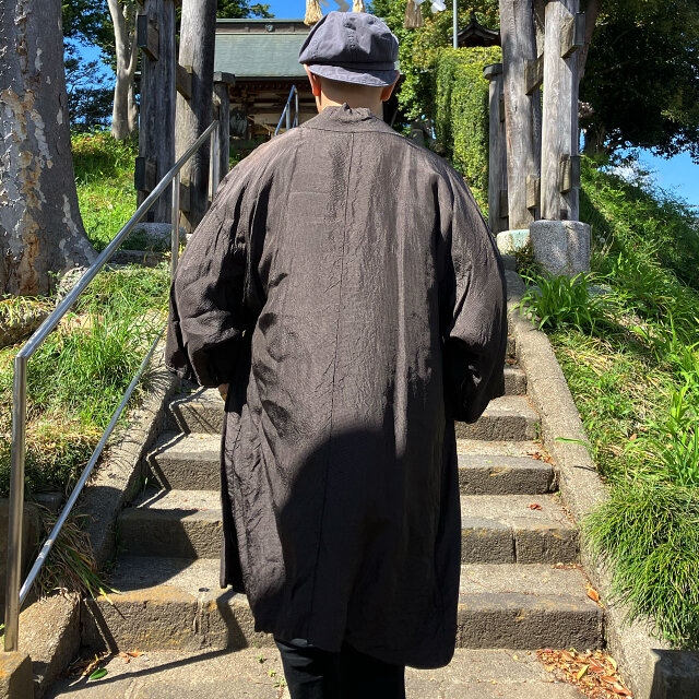 メンズ 羽織 裏勝り 緞子 金閣寺 茶道具 着物 kimono A-1542 メンズ 羽織 裏勝り 緞子 金閣寺 茶道具 着物 kimono A-1542