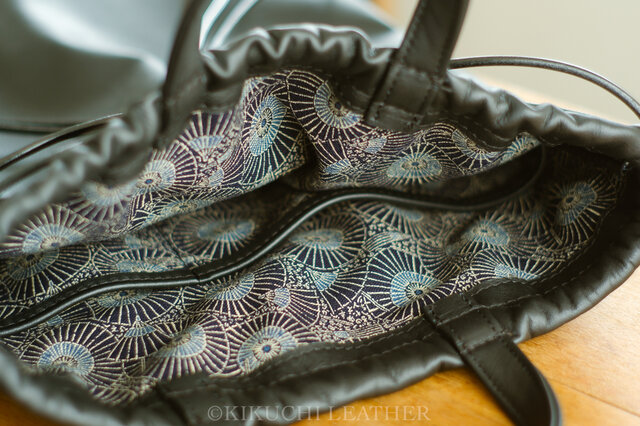 WATERPROOF LEATHER》レザーナップサック black | iichi 日々の