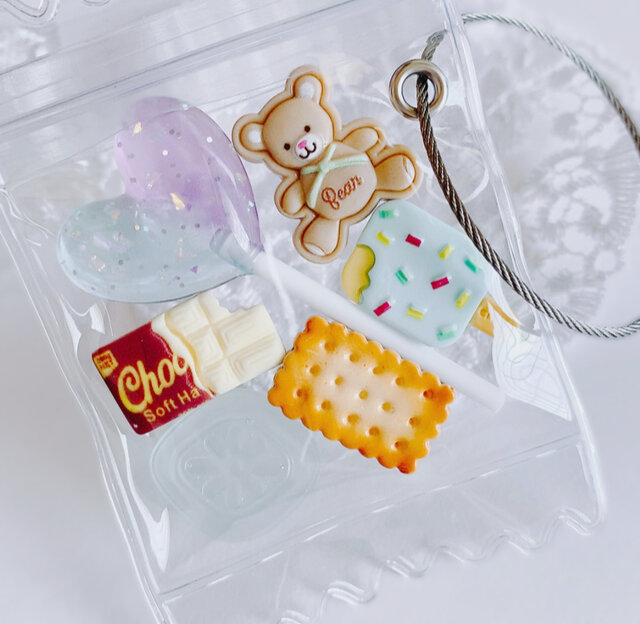 CANDY COLOR TICKET フェイクスイーツ作家様 バッグチャーム CANDY COLOR TICKET フェイクスイーツ作家様 バッグチャーム