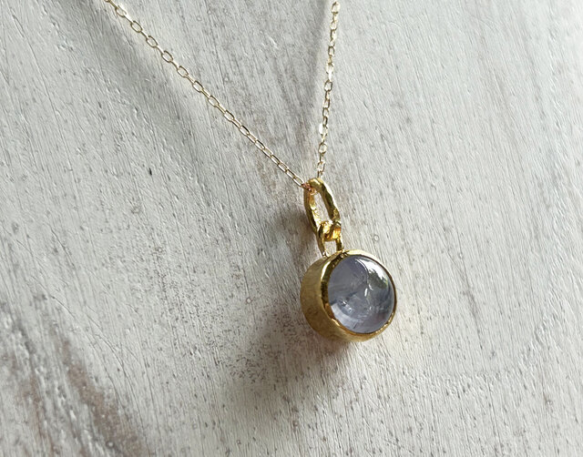 K24純金＋K22◇スター・サファイア◇3.58CT◇ ペンダントトップ