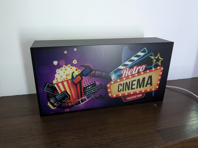 【文字変更無料】映画 シネマ シアター ムービー 看板 置物 雑貨 ライトBOX 文字変更無料】映画 上映 シネマ シアター ムービー アメリカン