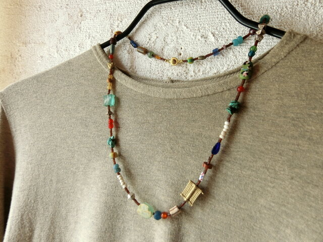 happy price＊MEGURIのネックレス＠ローマングラスのかけらなど世界中