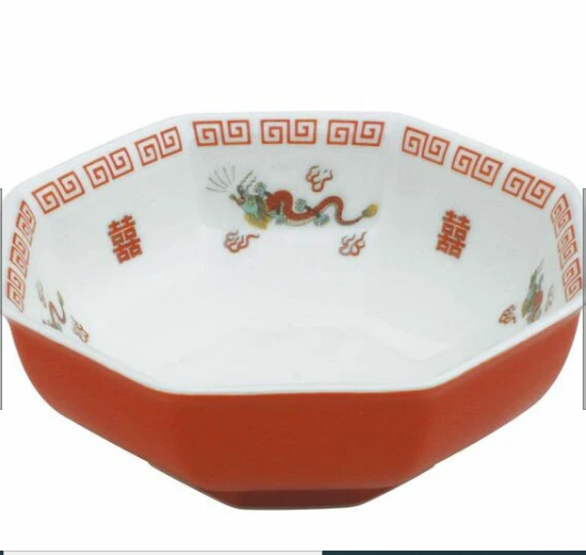 大特価】【新品】 美濃焼八角雷竜紋ラーメン鉢 サイズ：直径17.5cm高さ