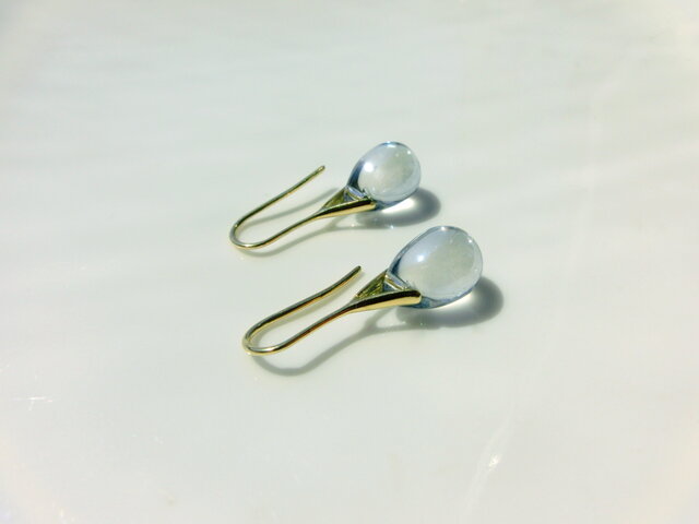 raindrop earrings | iichi 日々の暮らしを心地よくするハンドメイドや