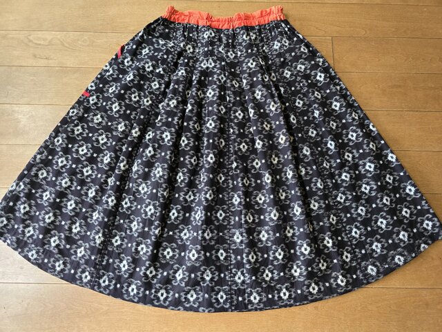 着物リメイク 手作り かわいい柄 絣 スカート | iichi 日々の