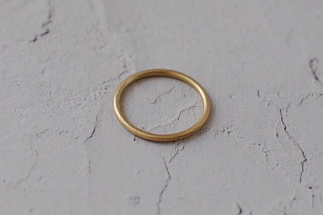 シンプル真鍮リング1.5mm（艶消し） | iichi 日々の暮らしを心地よく