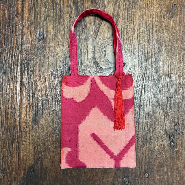 〈古布の小さな手提げバッグ〉