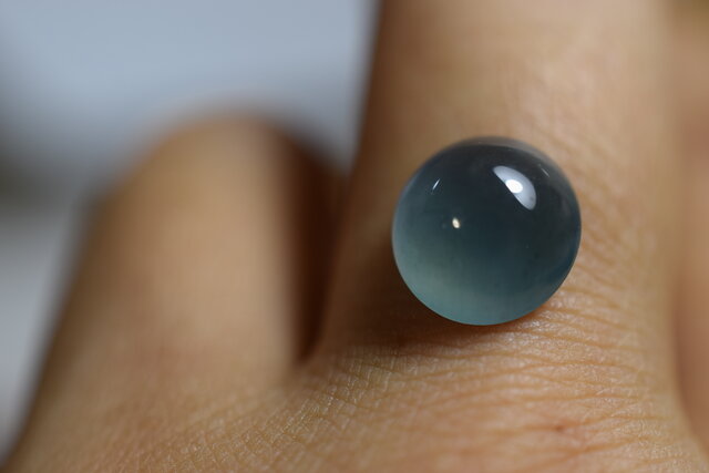 RS4-32宝石質氷種藍水天然グアテマラ産A貨本翡翠ルース裸石 硬玉